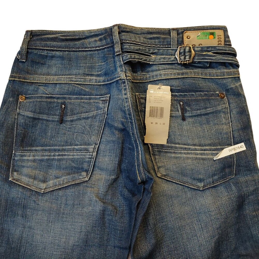 G-Star Raw Medin Loose Capital Denim Astor Blue Wash Jeans Sz 26 NWT - Picture 11 of 14